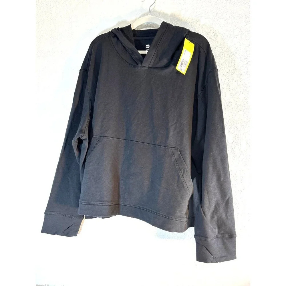 Target All in Motion Womens Hoodie Pull-Over Pockets Black Size 3X NWT